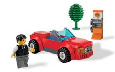 Lego - 8402 - Jeu de construction - City - Traffic - La décapotable État correct - Lego reconditionné disponible sur Fnac