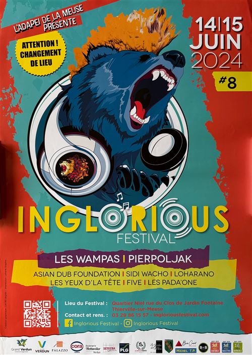 Affiche - Les Wampas & Pierpoljak - Inglorious Festival 2024 - 60x86cm État correct - N/A reconditionné disponible sur Fnac