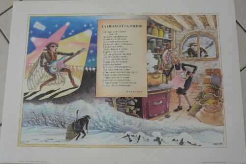 Acheter La Cigale Et La Fourmi - 50x70 cm - AFFICHE / POSTER État correct - 16,99 € La Cigale Et La Fourmi - 50x70 cm - AFFICHE / POSTER État correct - N/A reconditionné disponible sur Fnac
