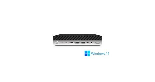 Ordinateur de bureau - ordinateur de bureau hp elitedesk 800 g4 dm - 16go - 512go ssd - w11 argent / noir État correct - N/A reconditionné disponible sur Fnac