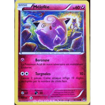 carte Pokémon 81/122 Mélofée 60 PV XY - Rupture Turbo NEUF FR État correct - Pokémon reconditionné disponible sur Fnac