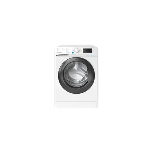 MAL posable, Front, INNEX, Blanc, 10 kg, 1600 trs, Classe energie B, 71 L, 79dB, interface Big Digit, moteur induction, push & Go, porte noire État correct - Indesit reconditionné disponible sur Fnac