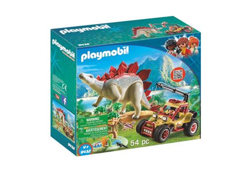 Playmobil The Explorers 9432 Explorer avec véhicule et stégosaure État correct - Playmobil reconditionné disponible sur Fnac