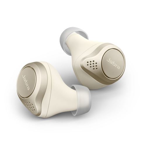 Jabra Elite 75t Écouteurs sans fil True Wireless avec réduction active du bruit Or Beige État correct - Jabra reconditionné disponible sur Fnac