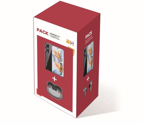 Acheter Pack Fnac Smartphone Honor 90 6,7"" 5G Double nano SIM 512 Go Noir minuit + Earbuds X5 Pro Gris État correct - 394,99 € Pack Fnac Smartphone Honor 90 6,7"" 5G Double nano SIM 512 Go Noir minuit + Earbuds X5 Pro Gris État correct - Honor reconditionné disponible sur Fnac