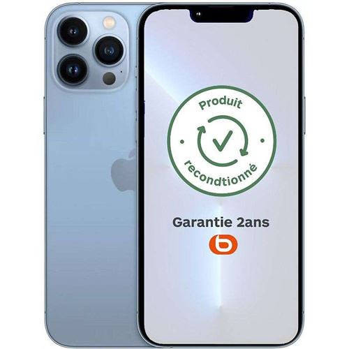 Smartphone Apple iphone 13 pro bleu 6.1 pouces RAM 6 Go stockage 128 Go État correct - N/A reconditionné disponible sur Fnac