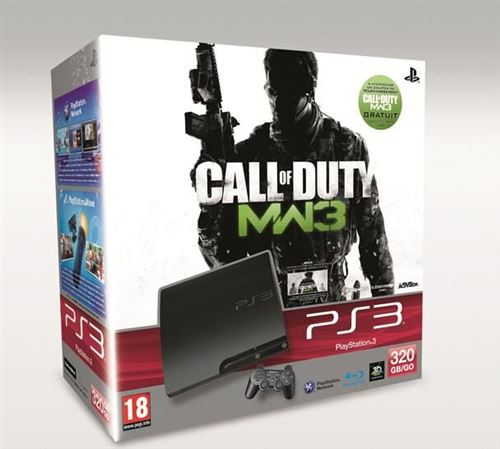 Console PS3 Slim 320 Go Sony + Modern Warfare 3 & DLC – Playstation 3 Sony État correct - Sony reconditionné disponible sur Fnac