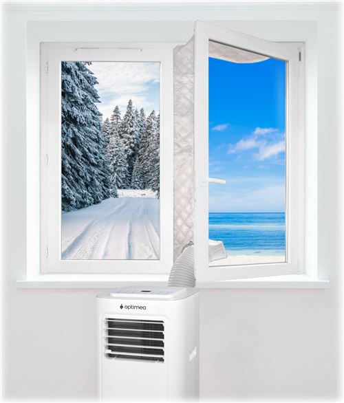 Kit fenêtre isolant universal Optimea pour climatiseur mobile Blanc et argent État correct - N/A reconditionné disponible sur Fnac