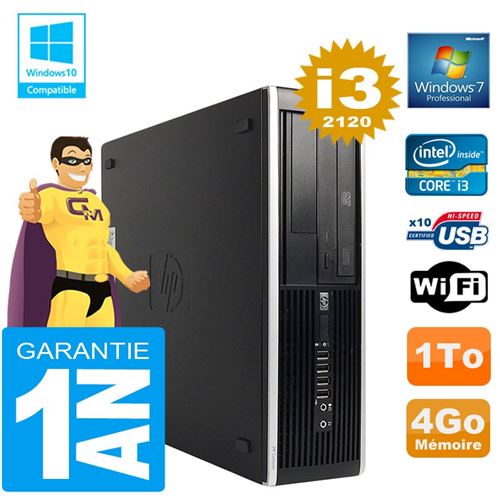 Acheter Pc hp compaq 8300 sff core i3-2120 ram 4go disque 1 to graveur dvd wifi w7 État correct - 149,00 € Pc hp compaq 8300 sff core i3-2120 ram 4go disque 1 to graveur dvd wifi w7 État correct - Hewlett-Packard reconditionné disponible sur Fnac