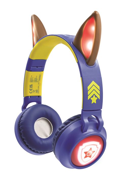 Casque audio sans fil pour enfant Bluetooth Lexibook Pat' Patrouille avec oreilles de Chase État correct - Lexibook reconditionné disponible sur Fnac