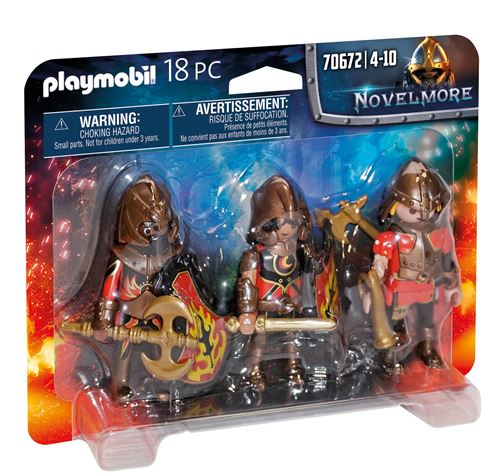 Playmobil Novelmore 70672 3 combattants Burnham Raiders État correct - Playmobil reconditionné disponible sur Fnac