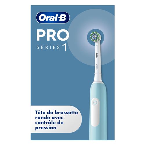 Brosse à dents électrique Oral-B Pro 1 Bleue Cross Action avec 1 brossette État correct - Oral-B reconditionné disponible sur Fnac