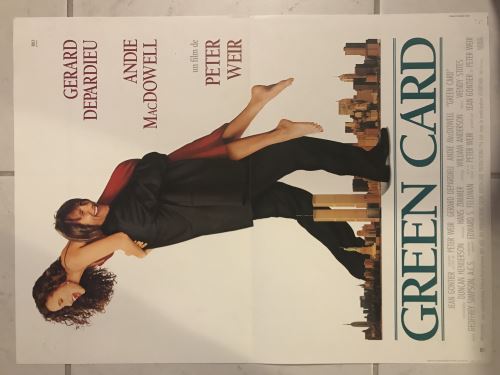 Green Card AFFICHE CINEMA ORIGINALE État correct - N/A reconditionné disponible sur Fnac