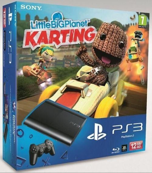 Console PS3 Ultra Slim 12 Go Sony + Little Big Planet Karting – Console Playstation 3 Sony - État correct Sony sur Fnac
