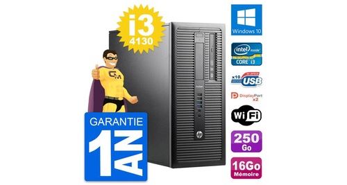 Pc tour hp prodesk 600 g1 intel i3-4130 ram 16go disque 250go windows 10 wifi État correct - N/A reconditionné disponible sur Fnac