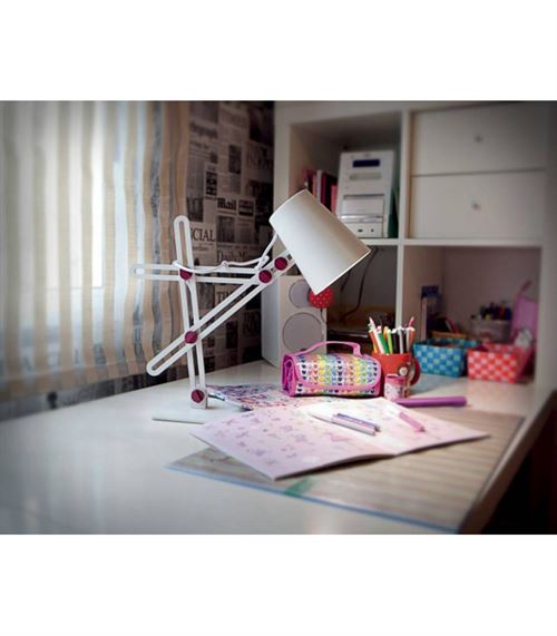 Lampe de Table Looker 1 Ampoule E27, blanc mat/violet État correct - N/A reconditionné disponible sur Fnac