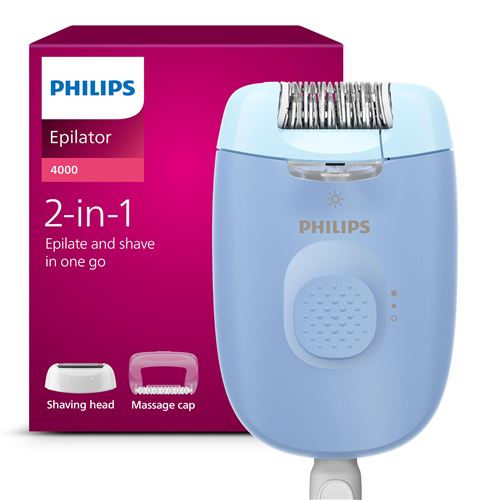 Épilateur électrique Philips BRE247/00 Bleu État correct - Philips reconditionné disponible sur Fnac