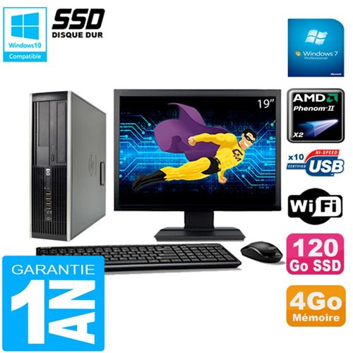 Acheter Pc hp compaq 6005 pro sff ecran 19' amd phenom ii ram 4go 120 go ssd wifi w7 État correct - 229,00 € Pc hp compaq 6005 pro sff ecran 19' amd phenom ii ram 4go 120 go ssd wifi w7 État correct - Hewlett-Packard reconditionné disponible sur Fnac