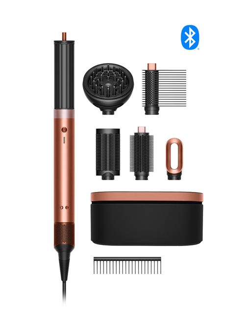 Brosse Coiffante Dyson Airwrap Co-anda 2x Cheveux bouclés à frisés Edition Gifting 2025 Soie Ambrée État correct - Dyson reconditionné disponible sur Fnac