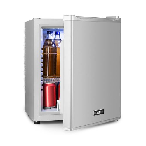 Klarstein Happy Hour 25 Mini bar 25 L 5-15°C CEE G silencieux 0 dB éclairage LED argent État correct - Klarstein reconditionné disponible sur Fnac