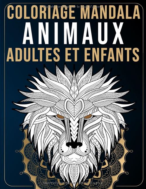 Coloriage Mandala Animaux Adultes et Enfants – 50 mandalas faciles anti-stress, fleurs et animaux – 93 pages, grand format État correct - N/A reconditionné disponible sur Fnac
