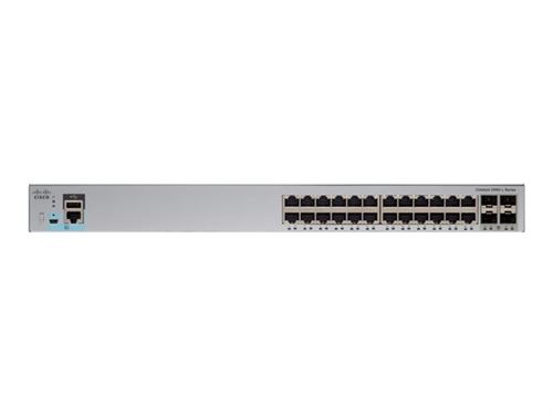 Cisco Catalyst 2960L-24TS-LL - Commutateur - Géré - 24 x 10/100/1000 + 4 x Gigabit SFP (liaison montante) - de bureau, Montable sur rack État correct - Cisco Systems reconditionné disponible sur Fnac