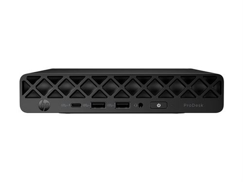 HP ProDesk 4 G1i AI - Mini Core Ultra 5 225T / jusqu'à 4.9 GHz - RAM 16 Go - SSD 512 Go - NVMe - Intel Graphics - Gigabit Ethernet, IEEE 802.11ax (Wi-Fi 6E), Bluetooth 5.3 - Win 11 Pro - moniteur : aucun - clavier : Français - noir Jack - Smart Buy État correct - N/A reconditionné disponible sur Fnac