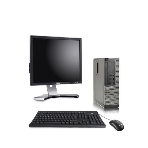 Pc Dell Optiplex 7010 SFF + Ecran 19'' - Noir - Intel Core i5-3470 / 3.20 GHz - RAM 4 Go - HDD 500 Go - DVD - Gigabit Ethernet - Ubuntu - Linux État correct - Dell reconditionné disponible sur Fnac