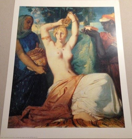 Théodore CHASSERIAU - Toilette d'Esther - 40x50 cm - AFFICHE / POSTER État correct - N/A reconditionné disponible sur Fnac