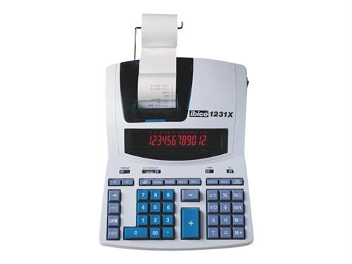 Acheter Rexel Ibico Professional 1231X - Calculatrice avec imprimante - LCD - 12 chiffres - adaptateur CA - blanc, bleu État correct - 178,09 € Rexel Ibico Professional 1231X - Calculatrice avec imprimante - LCD - 12 chiffres - adaptateur CA - blanc, bleu État correct - N/A reconditionné disponible sur Fnac