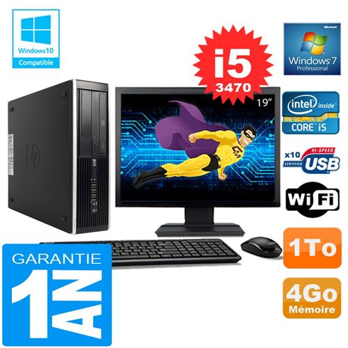 Acheter Pc hp compaq 8300 sff core i5-3470 ram 4go disque 1 to wifi w7 ecran 19' État correct - 249,00 € Pc hp compaq 8300 sff core i5-3470 ram 4go disque 1 to wifi w7 ecran 19' État correct - Hewlett-Packard reconditionné disponible sur Fnac