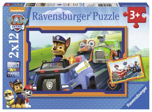 Puzzles 2 x 12 pièces Ravensburger La Pat Patrouille en action État correct - Ravensburger reconditionné disponible sur Fnac