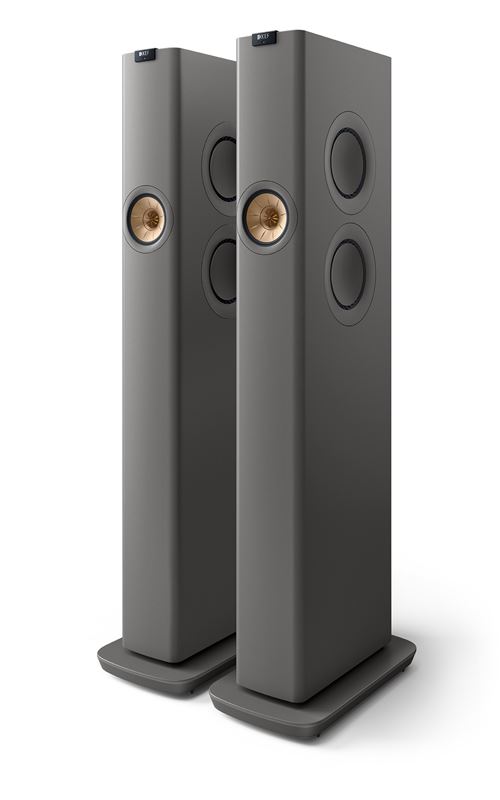 Enceintes connectées Hi-Fi Kef LS60 Wireless Gris Vendues à la paire État correct - KEF reconditionné disponible sur Fnac