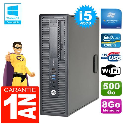 Acheter Pc hp elitedesk 800 g1 sff core i5-4570 8go disque 500go graveur dvd wifi w7 État correct - 189,00 € Pc hp elitedesk 800 g1 sff core i5-4570 8go disque 500go graveur dvd wifi w7 État correct - Hewlett-Packard reconditionné disponible sur Fnac