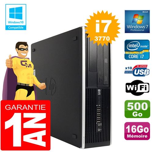 Acheter Pc hp compaq 8300 sff core i7-3770 ram 16go disque 500 go graveur dvd wifi w7 État correct - 309,00 € Pc hp compaq 8300 sff core i7-3770 ram 16go disque 500 go graveur dvd wifi w7 État correct - Hewlett-Packard reconditionné disponible sur Fnac