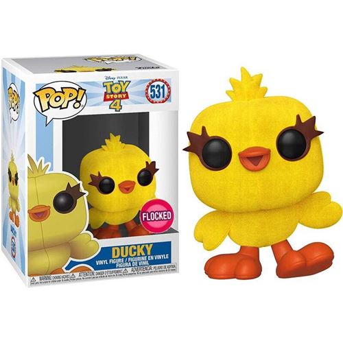 Acheter Figurine POP Disney Toy Story 4 Ducky Flocked Exclusive État correct - 28,74 € Figurine POP Disney Toy Story 4 Ducky Flocked Exclusive État correct - N/A reconditionné disponible sur Fnac