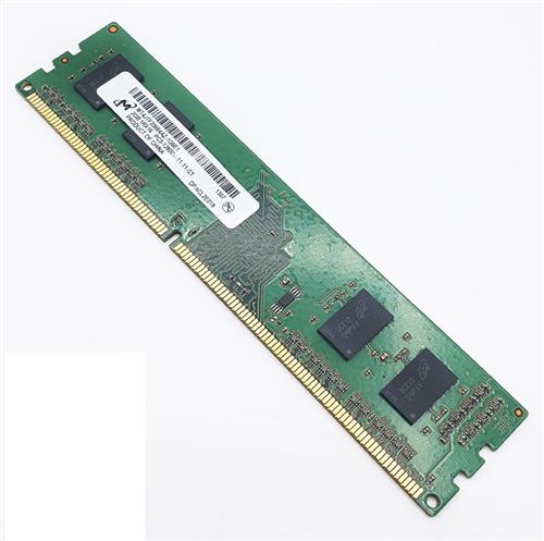 Barrette Mémoire 2Go RAM DDR3 Micron MT4JTF25664AZ-1G6E1 DIMM PC3-12800U 1Rx16 État correct - N/A reconditionné disponible sur Fnac