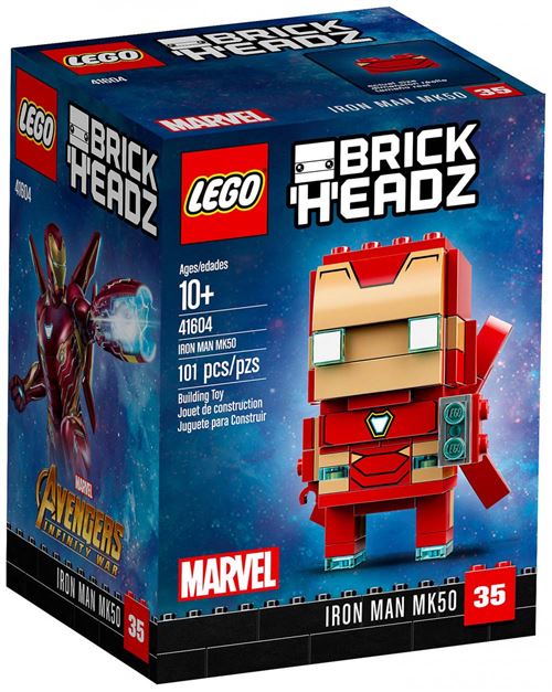 Acheter LEGO® BrickHeadz Disney Marvel™ 41608 Iron Man MK50 État correct - 91,99 € LEGO® BrickHeadz Disney Marvel™ 41608 Iron Man MK50 État correct - Lego reconditionné disponible sur Fnac