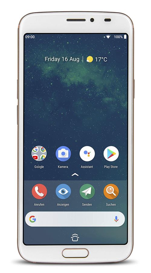 DORO 8080 - 4G smartphone / Mémoire interne 32 Go - microSD slot - 5.7"" - 1440 x 720 pixels - rear camera 16 MP - blanc État correct - Doro reconditionné disponible sur Fnac