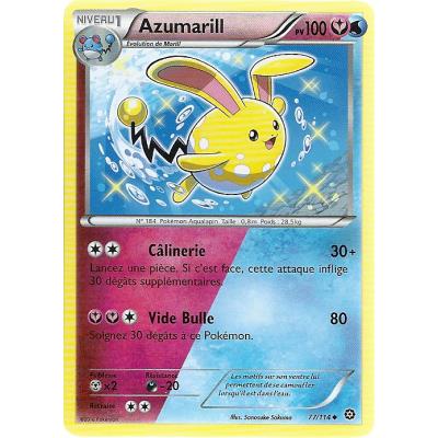 Acheter Carte Pokemon - XY11- Offensive vapeur - Azumarill - PV 100 - 77/114 - Peu Commune - VF État correct - 16,00 € Carte Pokemon - XY11- Offensive vapeur - Azumarill - PV 100 - 77/114 - Peu Commune - VF État correct - Asmodee reconditionné disponible sur Fnac