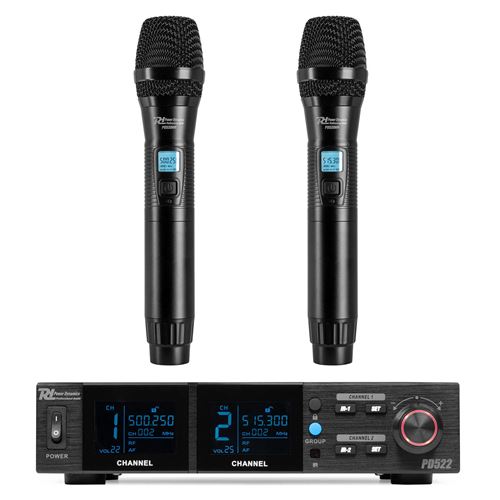 Power Dynamics PD522 Système de Microphones UHF avec 2 Micros Main Sans Fil - 100 Canaux État correct - N/A reconditionné disponible sur Fnac