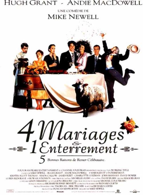 4 Mariages et 1 Enterrement AFFICHE CINEMA ORIGINALE État correct - N/A reconditionné disponible sur Fnac