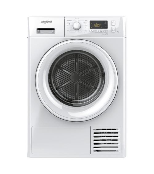 Whirlpool Fresh Care + FT M11 82 FR - Sèche-linge - largeur : 59.5 cm - profondeur : 64.9 cm - hauteur : 84.9 cm - chargement frontal - blanc État correct - Whirlpool reconditionné disponible sur Fnac