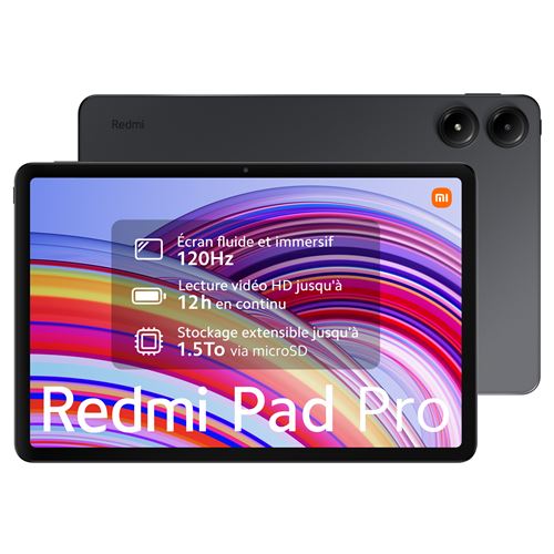 Tablette Tactile Xiaomi Redmi Pad Pro 12,1"" 128 Go Gris État correct - Xiaomi reconditionné disponible sur Fnac