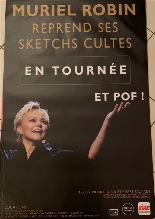 Muriel ROBIN - Sketchs Cultes - 80x120cm - Affiche État correct - N/A reconditionné disponible sur Fnac