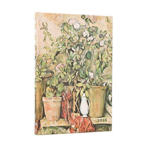 Agenda civil mini vertical Paperblanks 2026 Pots en Terre Cuite et Fleurs de Cézanne État correct - Paperblanks reconditionné disponible sur Fnac