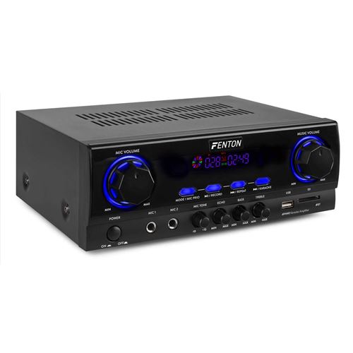 Amplificateur Numérique Karaoké Fenton Av440 Bluetooth Lecteur MP3 2 Entrées Microphone Télécommande 400W État correct - N/A reconditionné disponible sur Fnac