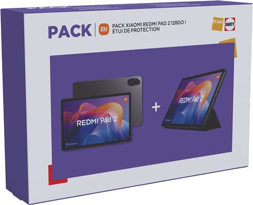 Acheter Tablette tactile Xiaomi Redmi Pad 2 11"" Wifi 128 Go Gris + Etui de protection État correct - 163,99 € Tablette tactile Xiaomi Redmi Pad 2 11"" Wifi 128 Go Gris + Etui de protection État correct - Xiaomi reconditionné disponible sur Fnac