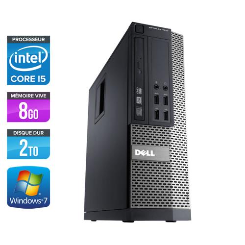 Unité centrale Dell Optiplex 790 SFF - Noir - Intel Core i5-2400 / 3.10 GHz - RAM 8 Go - HDD 2 To - DVD - Gigabit Ethernet - Windows 7 Professionnel État correct - Dell reconditionné disponible sur Fnac