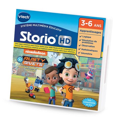 Acheter Jeu éducatif HD VTech Storio Rusty Rivets État correct - 29,95 € Jeu éducatif HD VTech Storio Rusty Rivets État correct - VTech reconditionné disponible sur Fnac